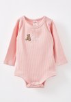 Cotton On Organic Pointelle Long Sleeve Bubbysuit - Zephyr loved