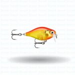 Rapala Finesse Crank 3 Shallow Runner - Gold Flourescent Red - Basil Manning
