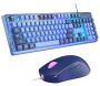 K1 - Rgb Backlit Keyboard & Mouse Set With Floating Keycaps - Blue