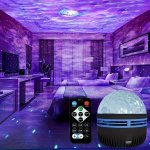 Water Ripple Ambient Decorative Lamp Bedroom Projection Lamp Suitable For Game Room Home Theater Ceiling Room Decoration Christm