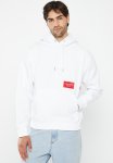 Calvin Klein Bold Logo Colorblock Hoodie - Bright White