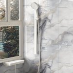 10 20PCS Marble Texture Faux Tile Self-adhesive Waterproof Wallpaper With Detachable Aluminum Foil Backing For Wall Covering And