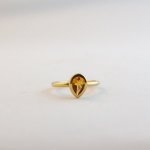 Pear Large - Citrine - Medium