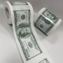 1roll Funny One Hundred Dollar Bill Toilet Roll Paper Money Pattern $100 Toilte Paper Roll Wood Pulp Paper Tissue Paper Roll Novel Gift Household