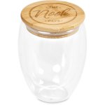 Moco Glass & Bamboo Double-wall Cup – 350ML