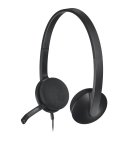 Logitech H340 USB Stereo Headset Noise-cancelling MIC Plug & Play Wideband Audio – New