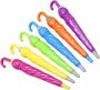 6PCS Umbrella Shape Ball Point Pens Creative Cartoon Stationery For Home