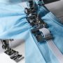 Versatile Sewing Machine Presser Foot - Quick Elastic Stitching For Fabric Tape & Lace - Silvery Gray 1PC