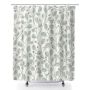 Tropical Floral Shower Curtain For Bathroom With 12 Plastic Hook 180X180CM