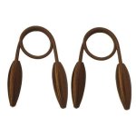 Smte Matoc Twist Wrap Curtain Tieback Brown With Keychain