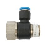 AirCraft Pu Hose Fitting Tee 8MM X 3 8"F X 3 8" M