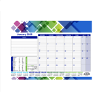 SAD576BC Desk Calender Pad 2025