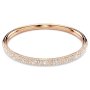 SWAROVSKI Meteora Bangle Snow Pav White Rose Gold-tone Plated - S