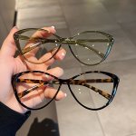 CAT Eye Jelly Color Frame Clear Lens Glasses Computer Glasses Retro Spectacles For Women Men