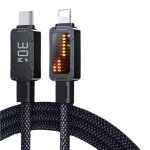 30W Type-c To Lightning Cable With Fast Charging & LED Display For Iphone & Android Gc