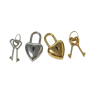 2PCS Heart-shaped Padlocks With Keys - Cute MINI Locks