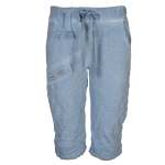 Overdyed Zip Detail Shorts - Sky L xl