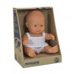 Miniland Caucasian Baby Boy Doll - 21CM