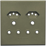 Unswitched Socket Cover Plates - Bronze - Buy Online At 7 Triple 7