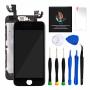 For Iphone 6 Screen Replacement Kit Black 4.7" Lcd Display Iphone 6 Replacement Touch Screen Digitizer Full Assembly With Front Camera+ Earpiece+ Repair Tools Kit+ Screen Protector Black