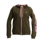 Ladies Reactor Jacket In Olive And Pink - Olive And Pink 3XL