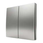 Two Lever Kinetic Frameless Switch Silver