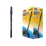 50 Pcs Retractable Ballpoint Pen With Smooth Black Ink - 1.0MM Tip