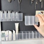 Easy-install Wall-mounted Storage Organizer - No-drill Lightweight Plastic Shelf For Bathroom Essentials
