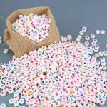 100PCS 7MM Mixed Color Love Acrylic Beaded Diy Jewelry Making Bracelet Necklace Jewelry Accessories