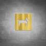 Dogs Allowed Sign - Polished Brass