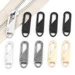 10 Sets Zipper Pull Replacement 4 Style Zipper Pull Tabs For Zipper Replacement To Luggage Clothing Jackets Backpacks Boots Purs