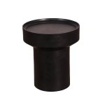 Audrey Wooden Black Round Side Table