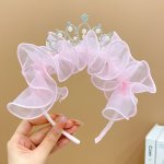 1PC Girls Mesh Crown Headband Holiday Hair Accessories