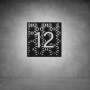 House Number D07 - 800 X 800 / Rusted Steel / Warm White