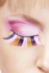 Pink Blue Yellow Glitter Eyelashes