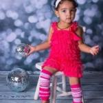 Strawberry Pink Lace Baby Romper - Newborn