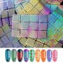 6 Sheet Nail Vinyl Stencils Nail Decoration Stickers Set Nail Stickers Tips Decals