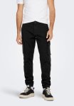 Only & Sons Onscam Stage Cargo Cuff Pk - Black