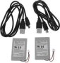 PS3 Wireless Controller Rechargeable Battery+usb Charging Cable Pack Of 2