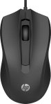 HP - 100 Wired Mouse - Black