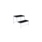 Double Step With Rubber Tops With Stainless Steel Surrounds