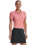 Women's Ua Zinger Point Short Sleeve Polo - Pink Sands / LG