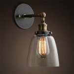 Eurolux Farmhouse Glass Wall Light