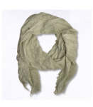 Overdyed Raw-edge Scarf - Sage Free