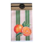 Single Printed Dishcloth - Oranges