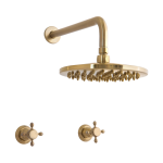 Siemens B Series - Brushed Gold Shower And Antique Handles