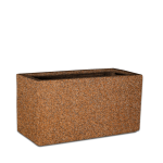 Premium Chunky Trough Plant Pot - Medium 410MM X 350MM X 750MM Rock With Tray