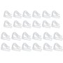 24 Pieces Transparent Clear Tablecloth Clips Plastic Table Cloth Clips