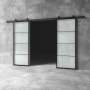 Glass Barn Door D17 - 2100 X 1500 X 25MM / Clear Glass