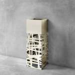 Plant Holder D04 - Matt Silver Indoors